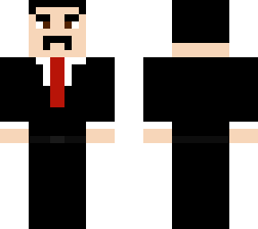 black suit preson