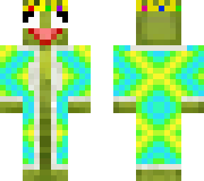 blue and green king kermit
