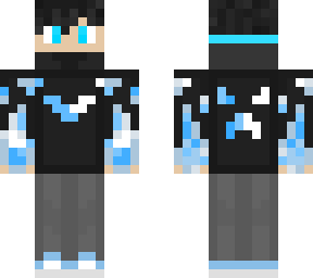 blue and white fire boy