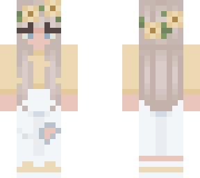 flower crown girl yellow