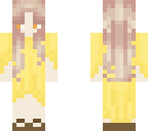 girl in sundress (hair isnt mine)