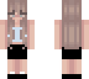 girl with biker shorts