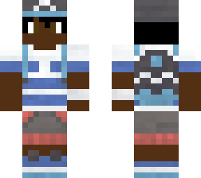 me in pokemon sun and moon trainers outfit with brown eyes