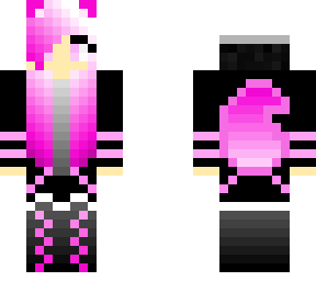 pink wolf girl