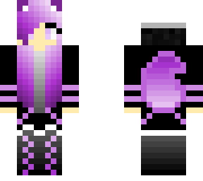 purple wolf girl