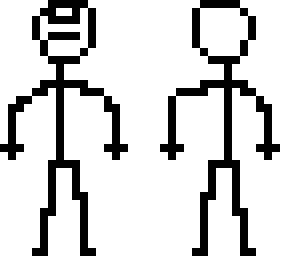stick figure 2 slightly different