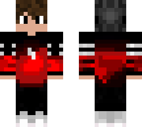 teen with red jacket