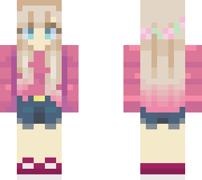 welp i tried to make a trendy looking skin <33
