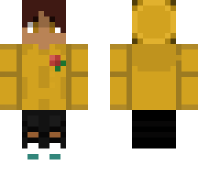 yellow hoodie