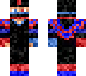 azul y rojo