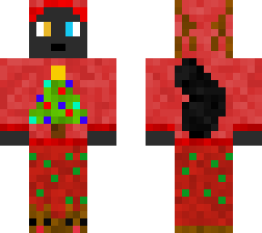 blackwolf girl floofy christmas skin