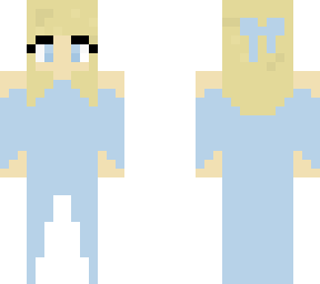 blonde prom girl blue