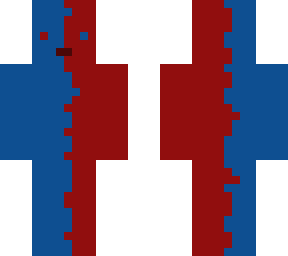 blue and red
