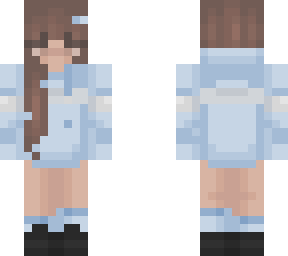 blue long hoodie