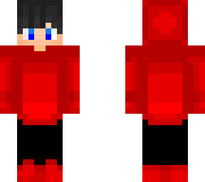 boy in red hoddie