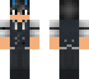 butler with blue horns