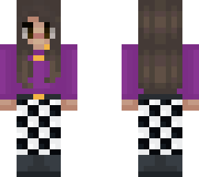 checked pants girl (hair and face isnt mine)