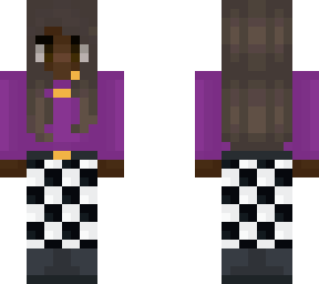 checkered pants girl (hair and face isnt mine)