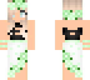 cute green flower field dress