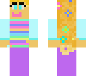 cute pastel colour girl