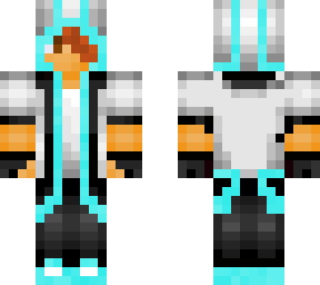 cyan highlight hoodie