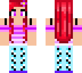 girl with red hair and odd clothes