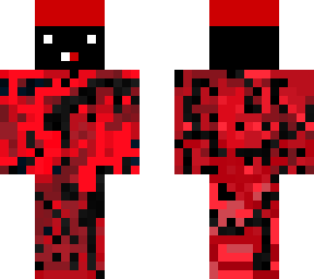 glitched red man