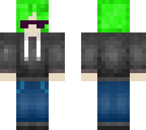 green hair modle