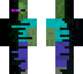 half enderman and zombie