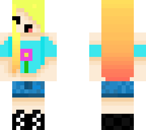 kawaii fire hair girl