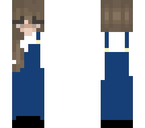 kawaii girl with overalls and black boots!
