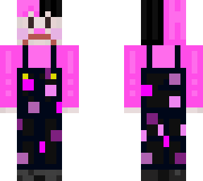 pink and black clown