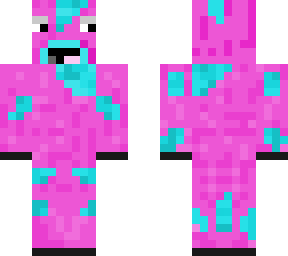 pink blue cow
