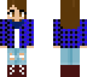 plaid shirt chill girl vz edit 2