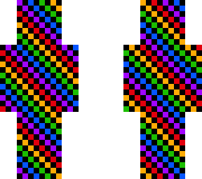 rainbow chekered