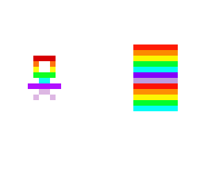 rainbow stick man