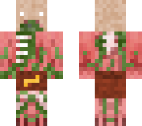 zombie pigman with piglin hat on