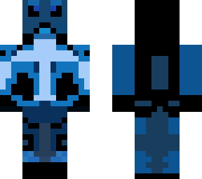 angry panda in blue