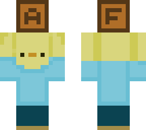 baby duck with block