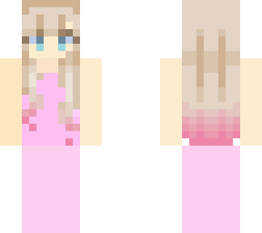 blonde girl in a pink dress (my first skin!)