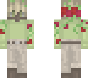blossoming hope > green, red, tan <