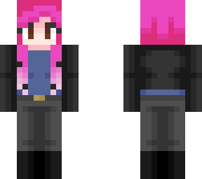 bright pink hair