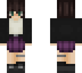brown haired girl in a punk outfit with wolf ears