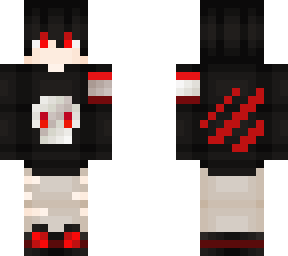 classic black haired & red eyed boy