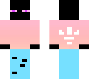 enderman in pink-to-orange hoodie (adidas)