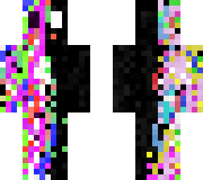 glitched static man
