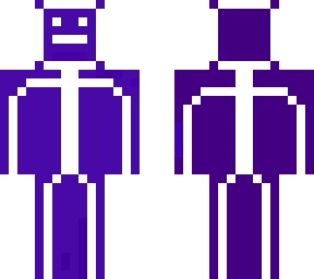purple/white stick