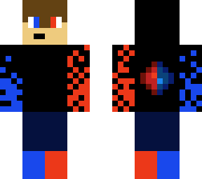 red and blue
