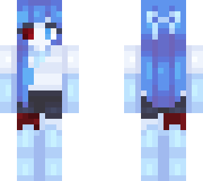 touched up girl blue but they got attacked by a shark and became a ghost