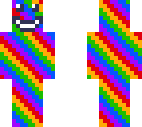 trippy rainbow skin